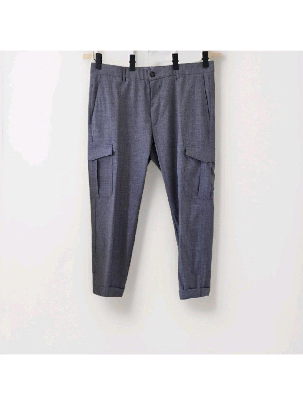 Eleventy Platinum Cargo Pants Men 38x26 Gray Pockets Italy Quiet Luxury Elevated
